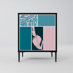 COMBINATION OF SHAPES Sideboard mit 1 Tür in Schwarz