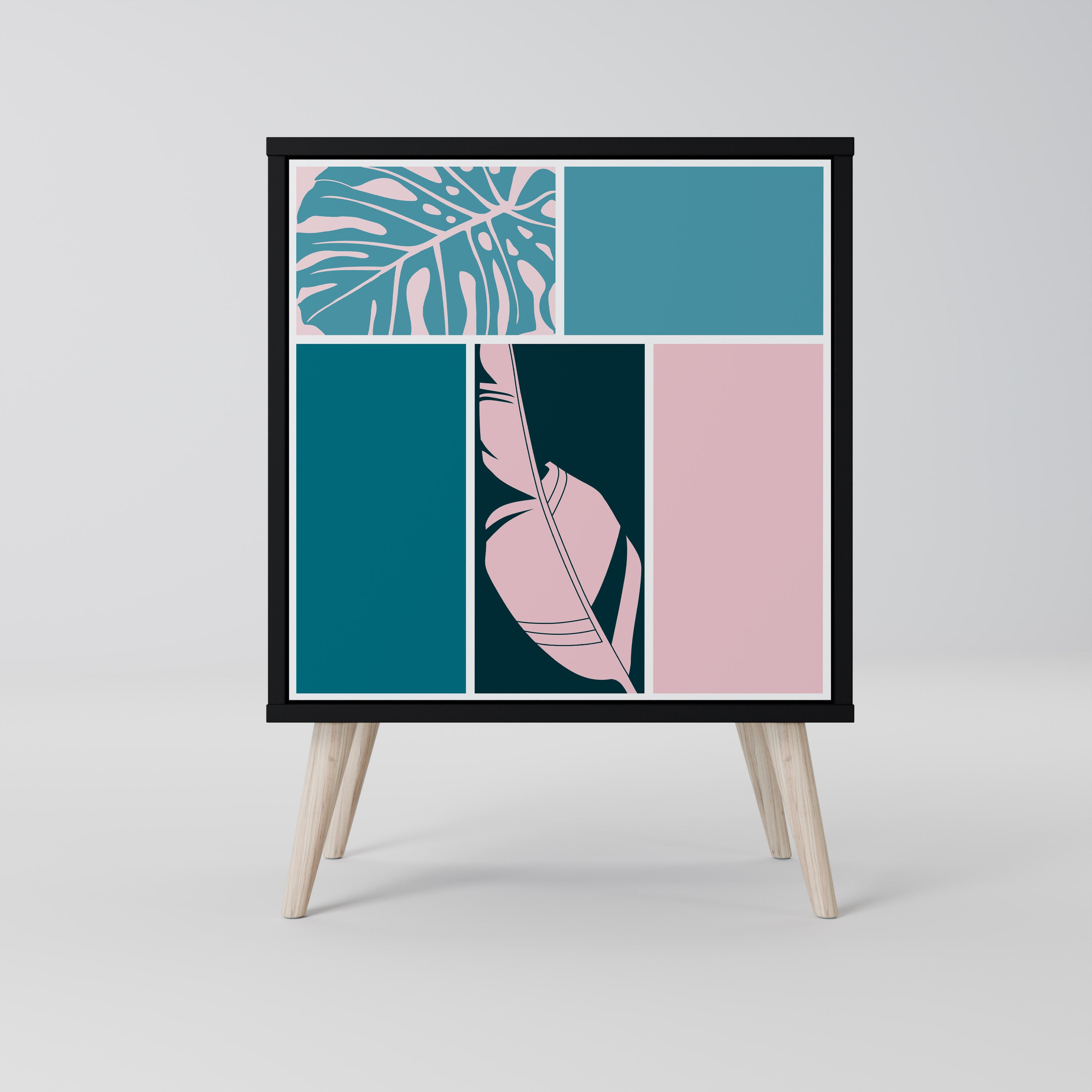 COMBINATION OF SHAPES Sideboard mit 1 Tür in Schwarz