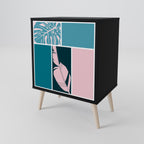 COMBINATION OF SHAPES Sideboard mit 1 Tür in Schwarz