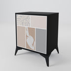 TROPICAL SHAPES Sideboard mit 1 Tür in Schwarz