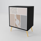 TROPICAL SHAPES Sideboard mit 1 Tür in Schwarz
