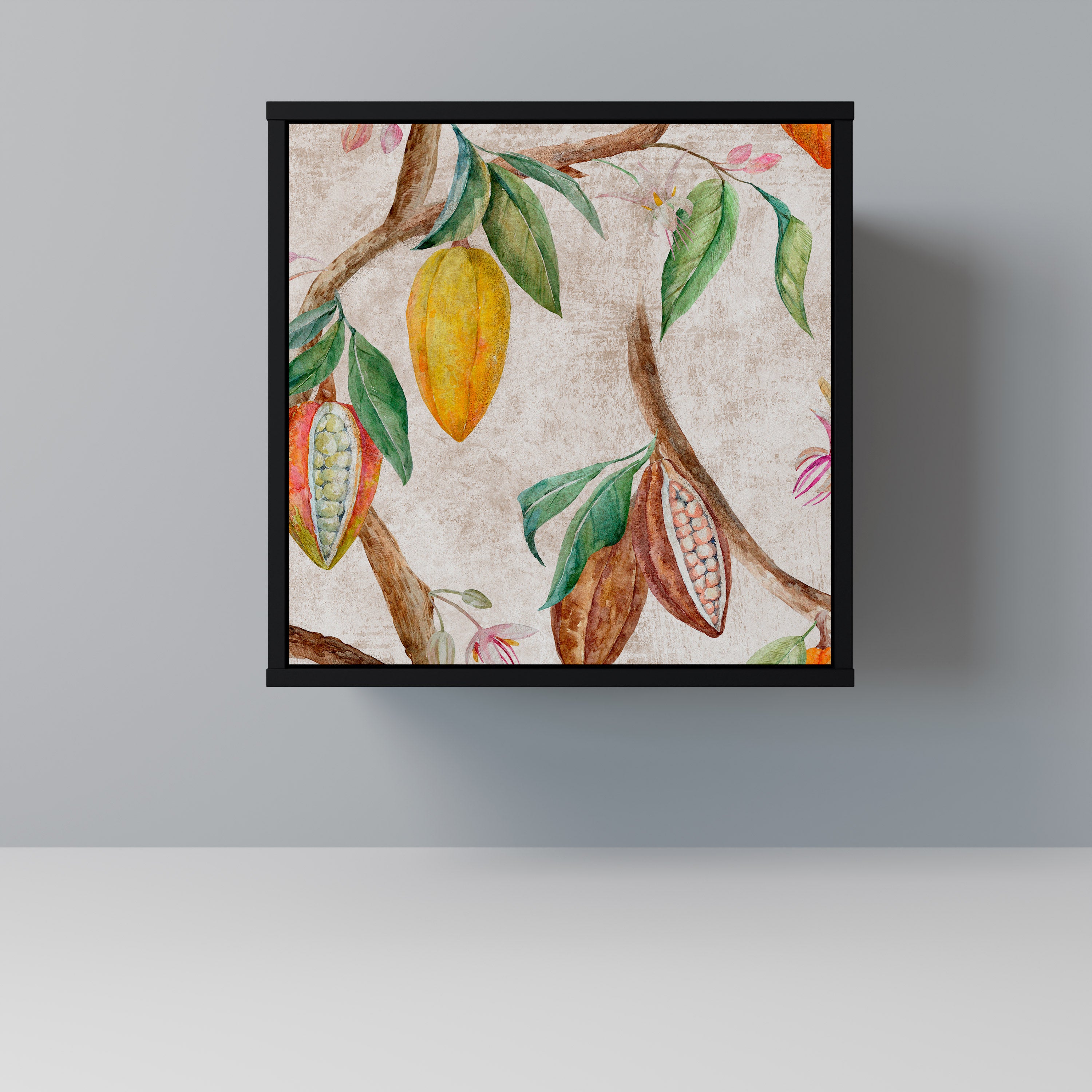 COCOA FRUITS Sideboard mit 1 Tür in Schwarz