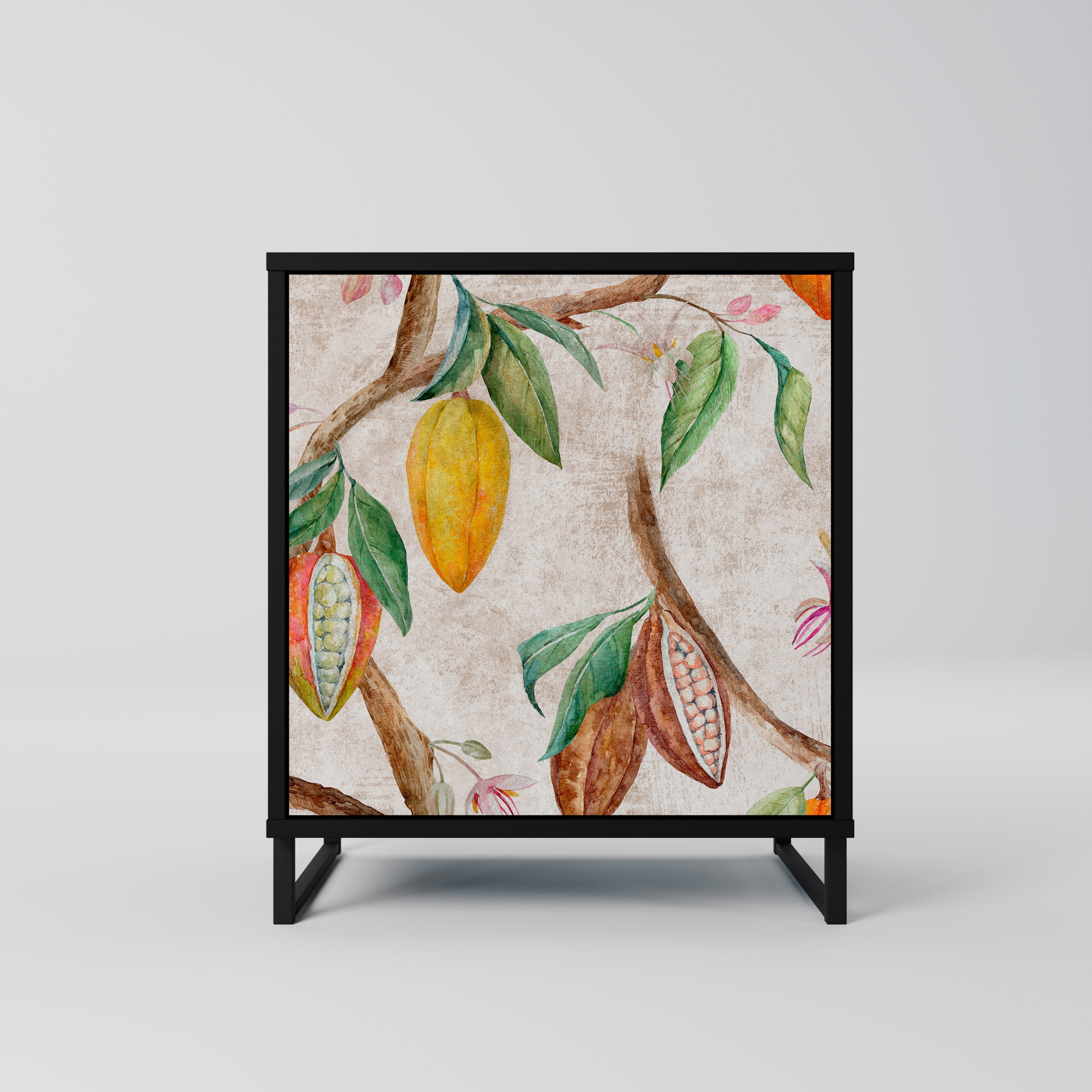 COCOA FRUITS Sideboard mit 1 Tür in Schwarz