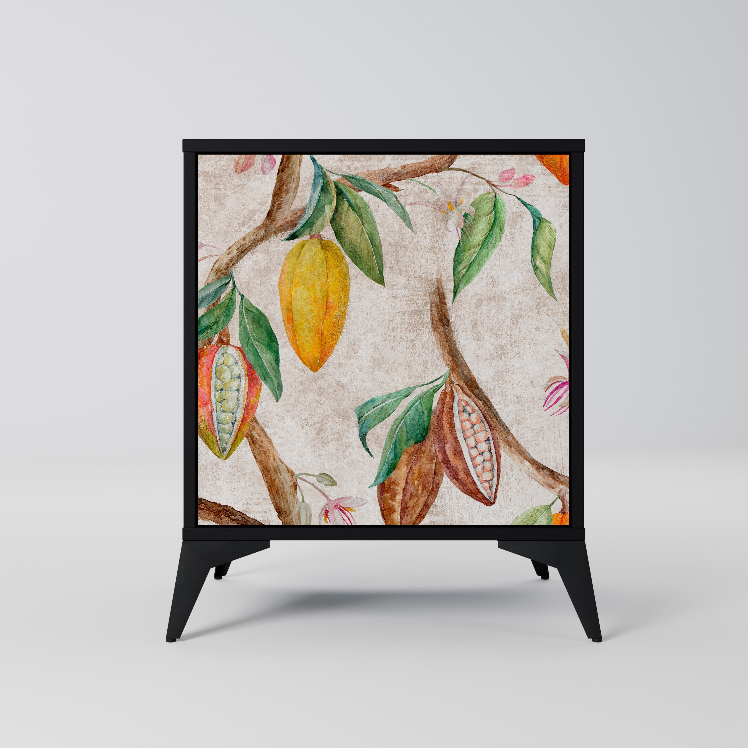 COCOA FRUITS Sideboard mit 1 Tür in Schwarz