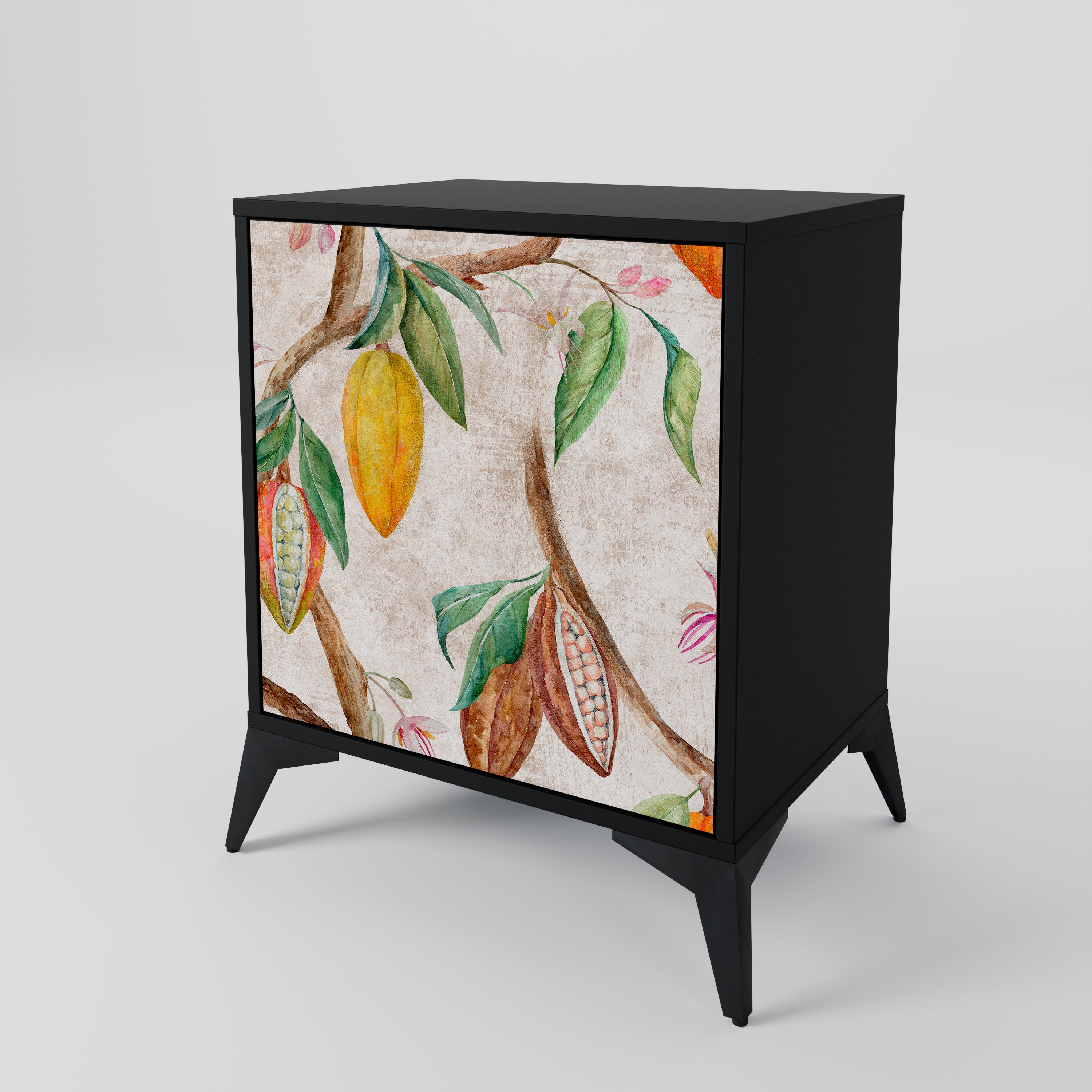 COCOA FRUITS Sideboard mit 1 Tür in Schwarz
