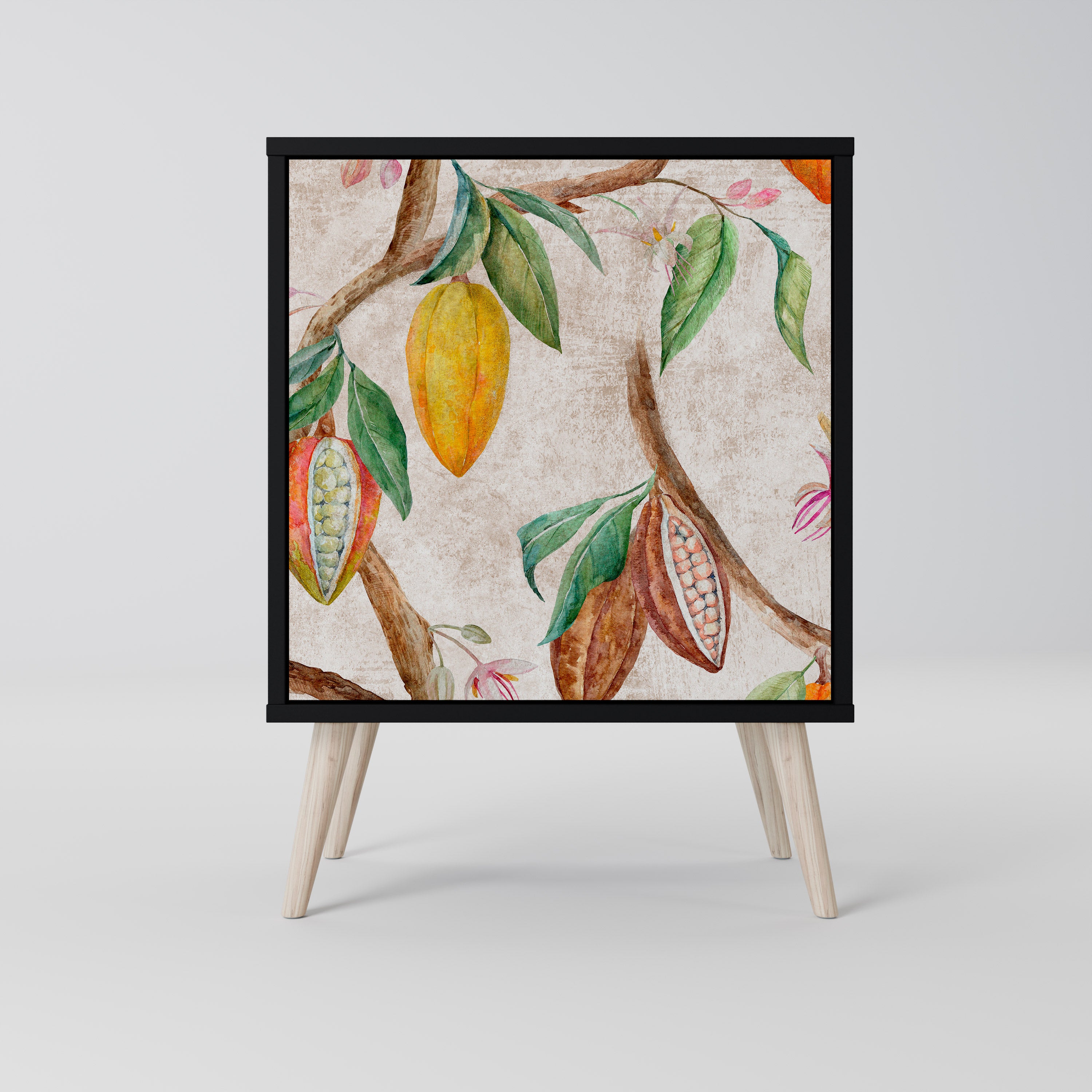 COCOA FRUITS Sideboard mit 1 Tür in Schwarz