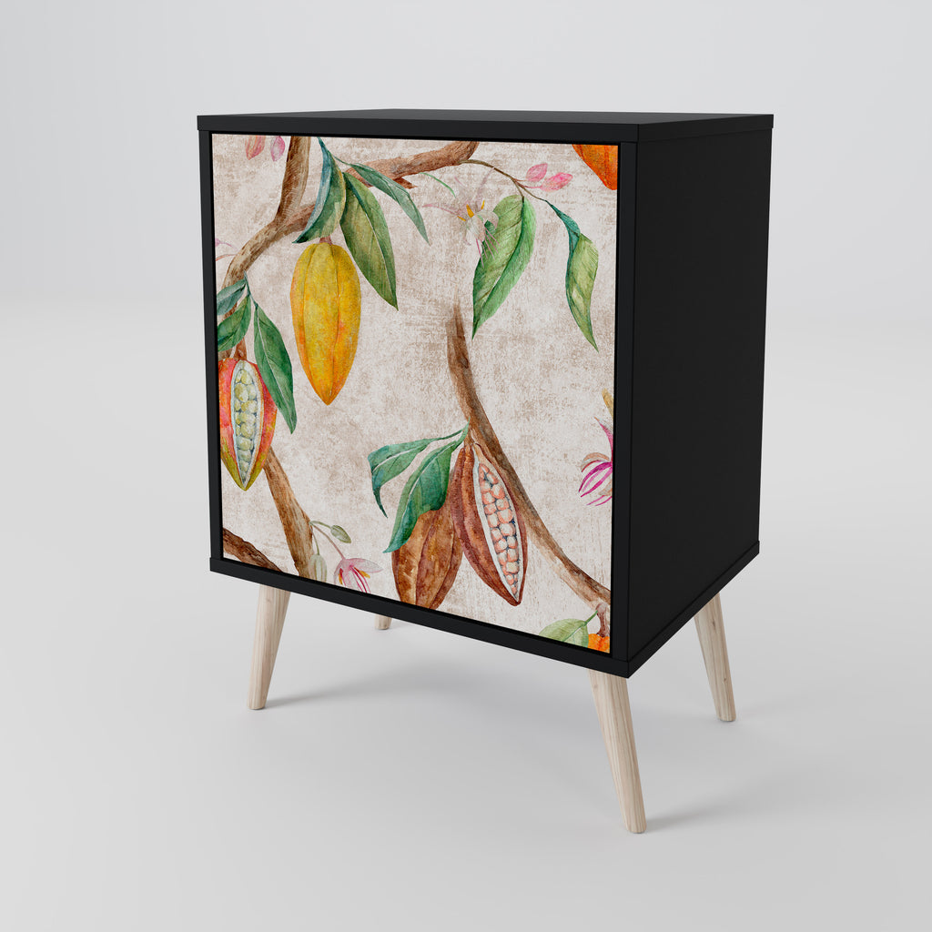 COCOA FRUITS Sideboard mit 1 Tür in Schwarz