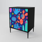 CACTUS VIBES Sideboard mit 1 Tür in Schwarz