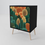 AUTUMN KALEIDOSCOPE Sideboard mit 1 Tür in Schwarz