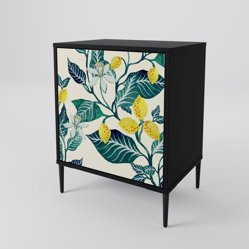 LEMON TREE Sideboard mit 1 Tür in Schwarz