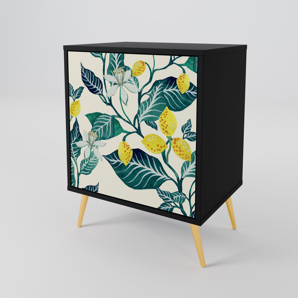 LEMON TREE Sideboard mit 1 Tür in Schwarz