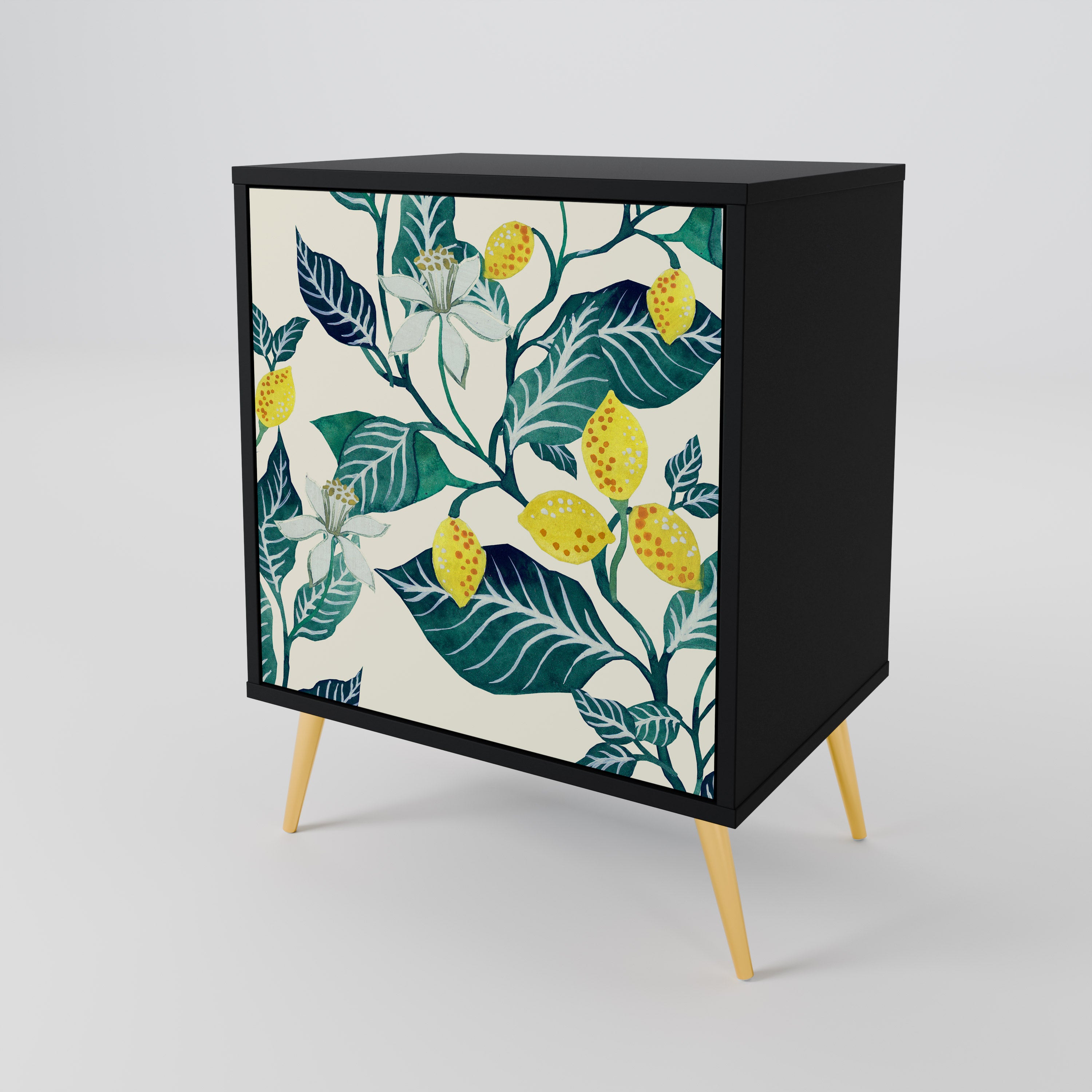 LEMON TREE Sideboard mit 1 Tür in Schwarz