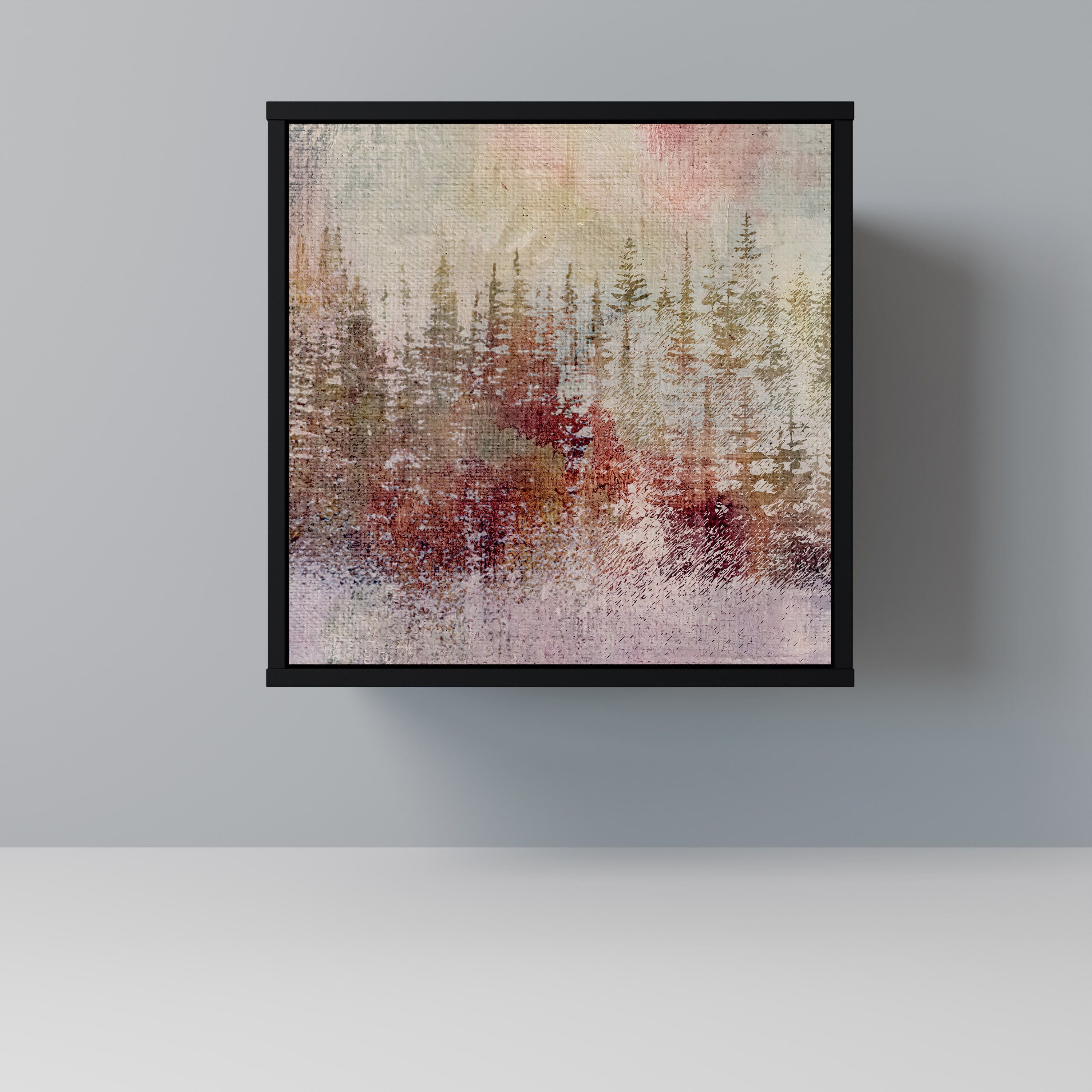 VEILED SUMMIT Sideboard mit 1 Tür in Schwarz