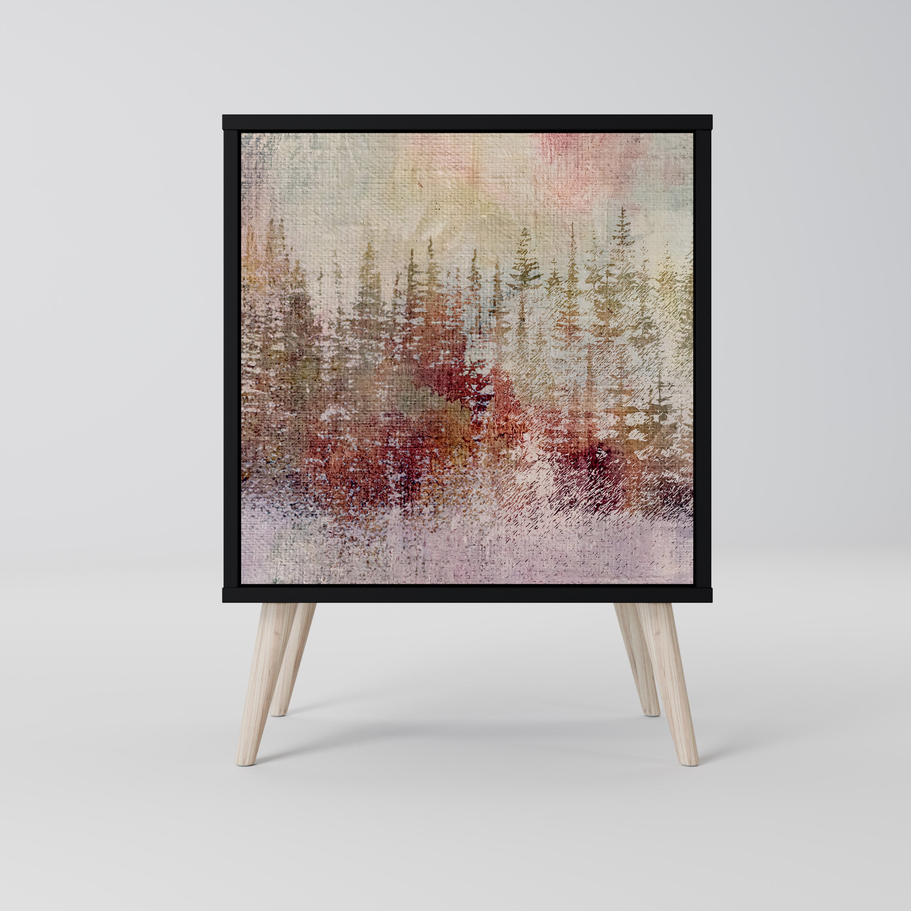 VEILED SUMMIT Sideboard mit 1 Tür in Schwarz