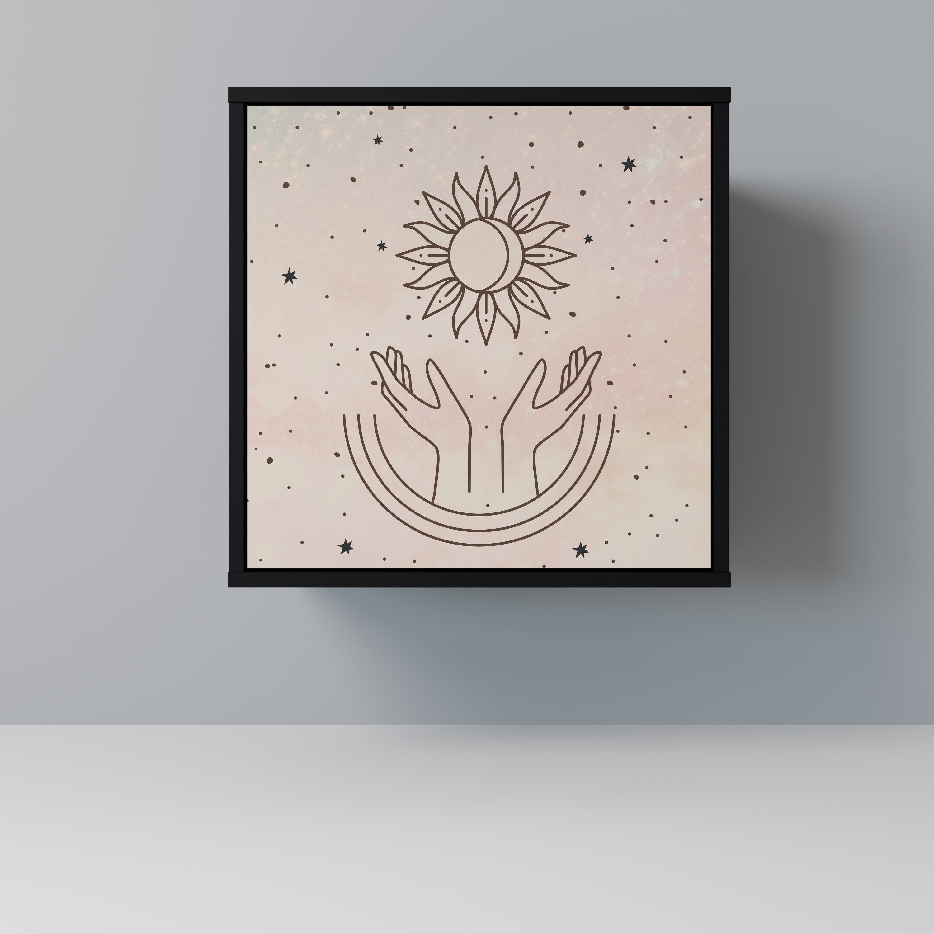 DELICATE BEAUTY Sideboard mit 1 Tür in Schwarz