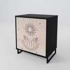 DELICATE BEAUTY Sideboard mit 1 Tür in Schwarz