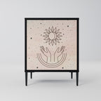 DELICATE BEAUTY Sideboard mit 1 Tür in Schwarz