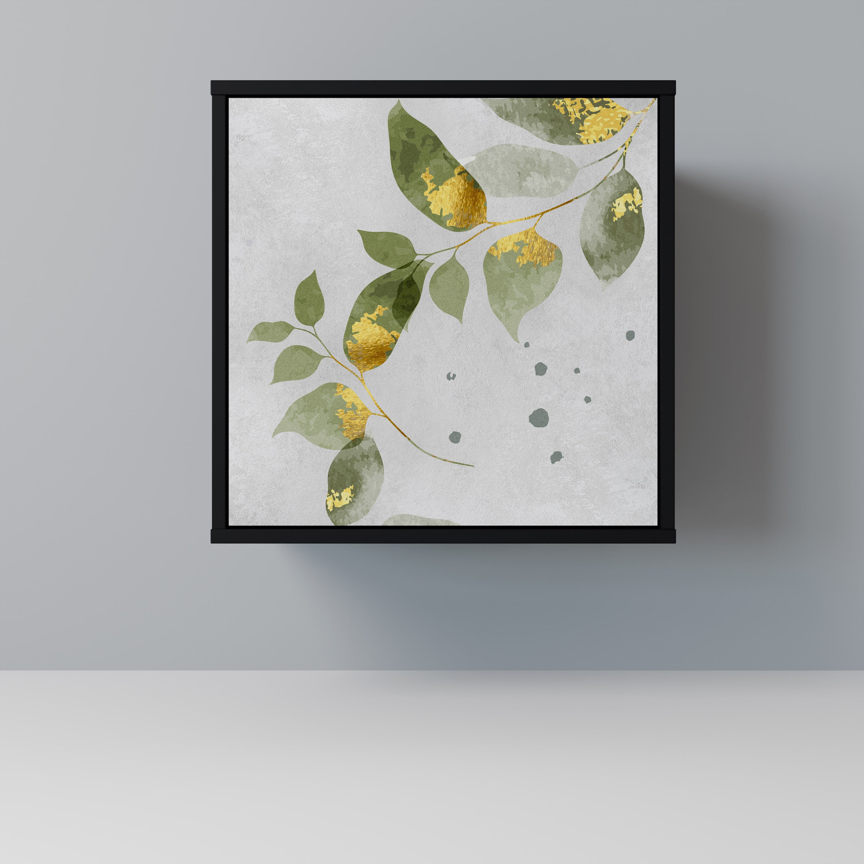 ELEGANT BOTANICS Sideboard mit 1 Tür in Schwarz