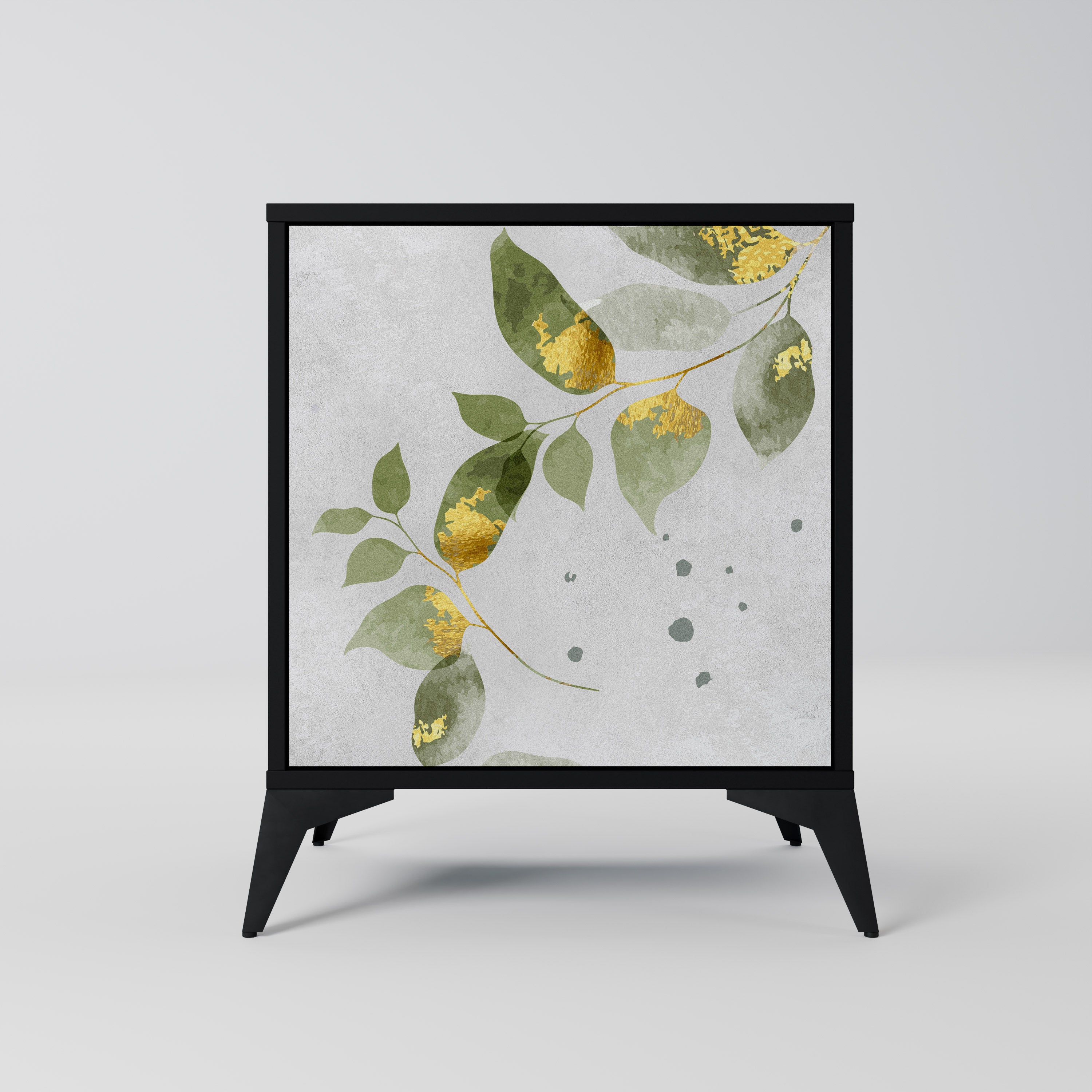 ELEGANT BOTANICS Sideboard mit 1 Tür in Schwarz