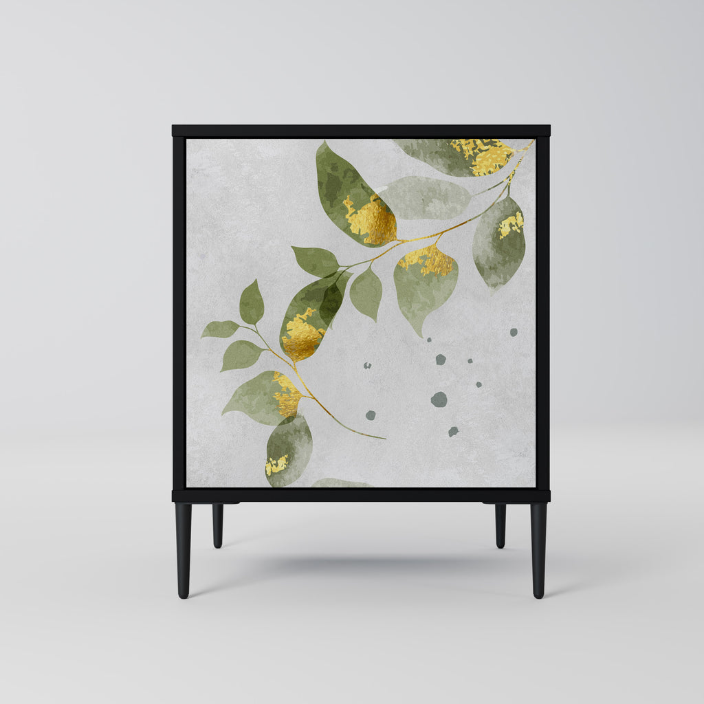 ELEGANT BOTANICS Sideboard mit 1 Tür in Schwarz