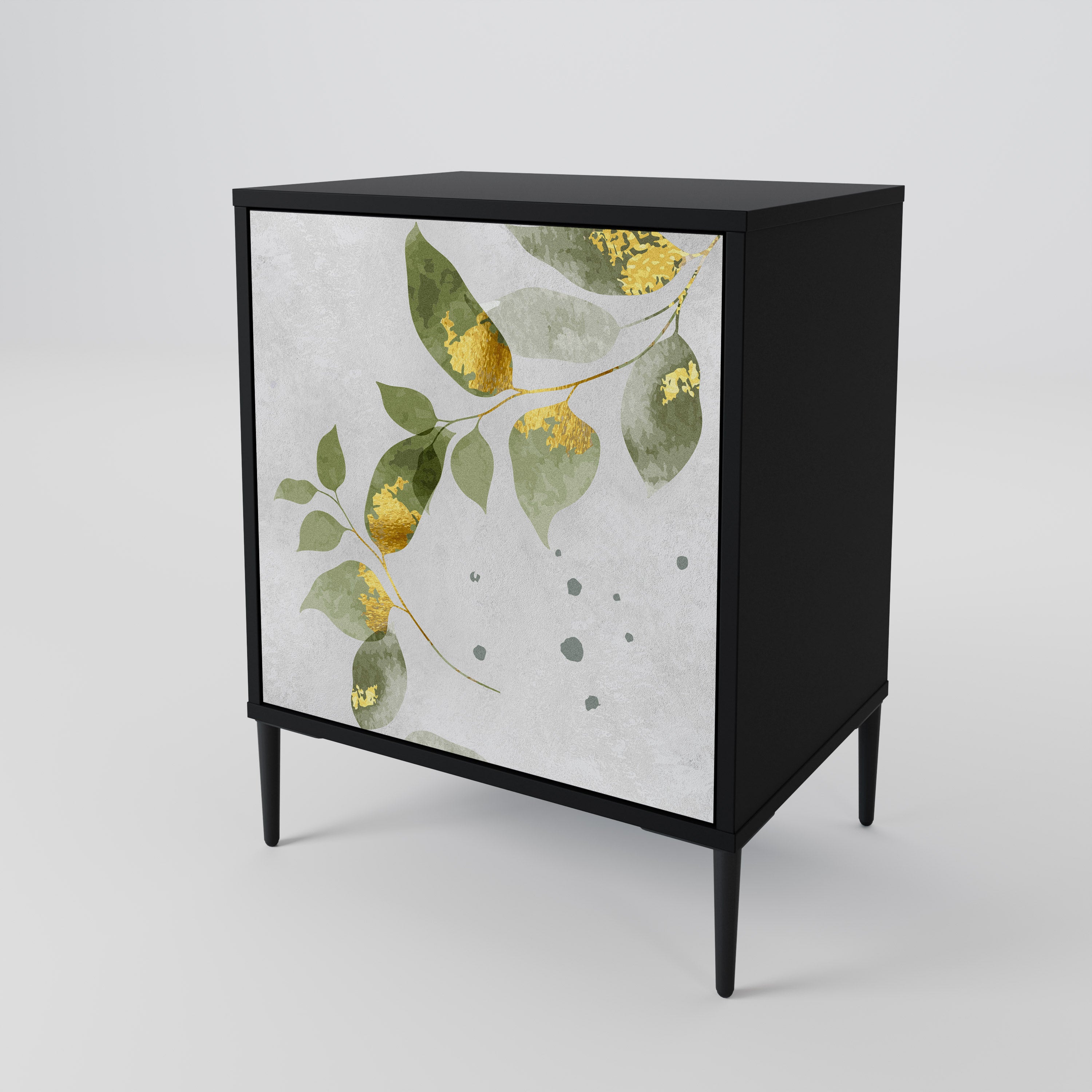ELEGANT BOTANICS Sideboard mit 1 Tür in Schwarz