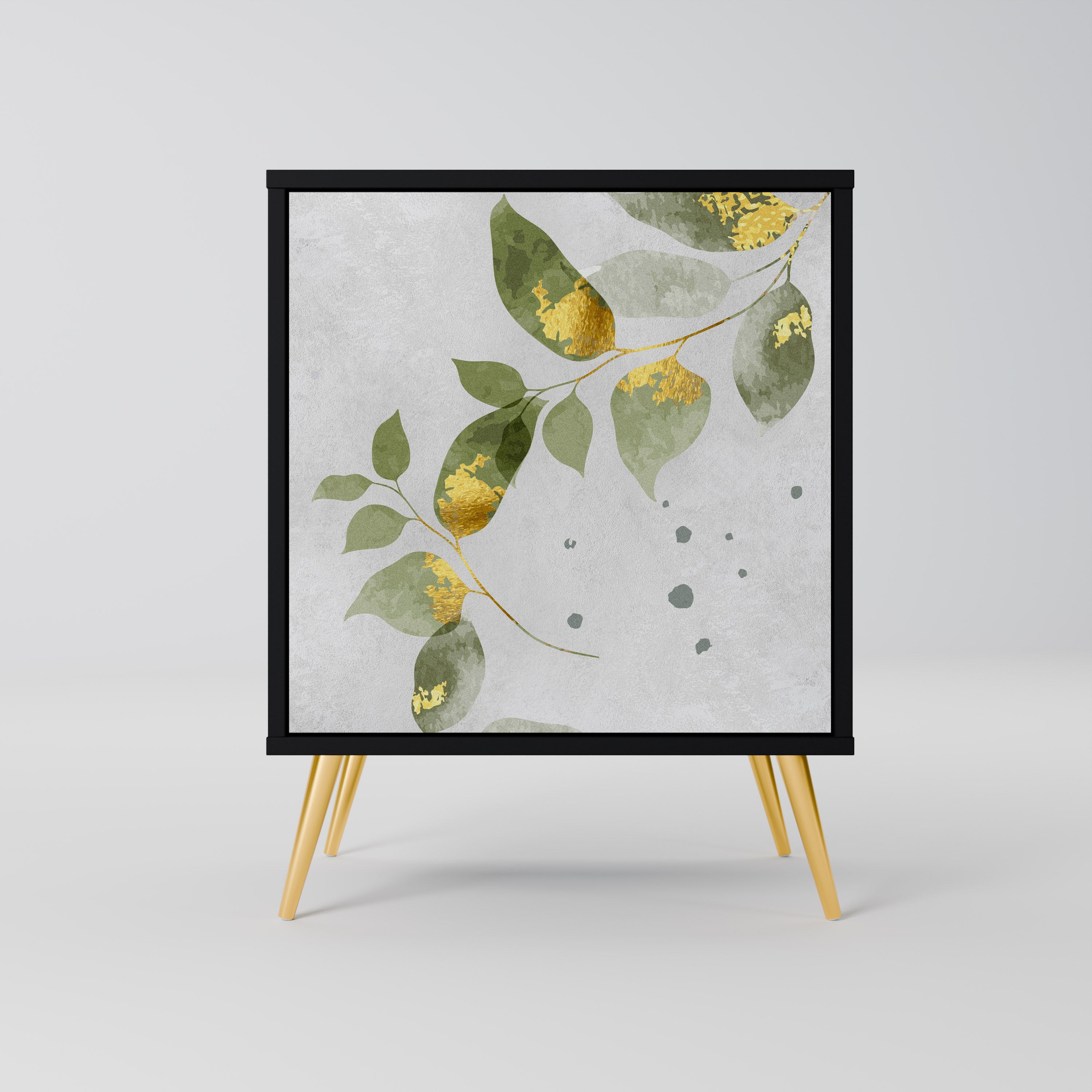 ELEGANT BOTANICS Sideboard mit 1 Tür in Schwarz