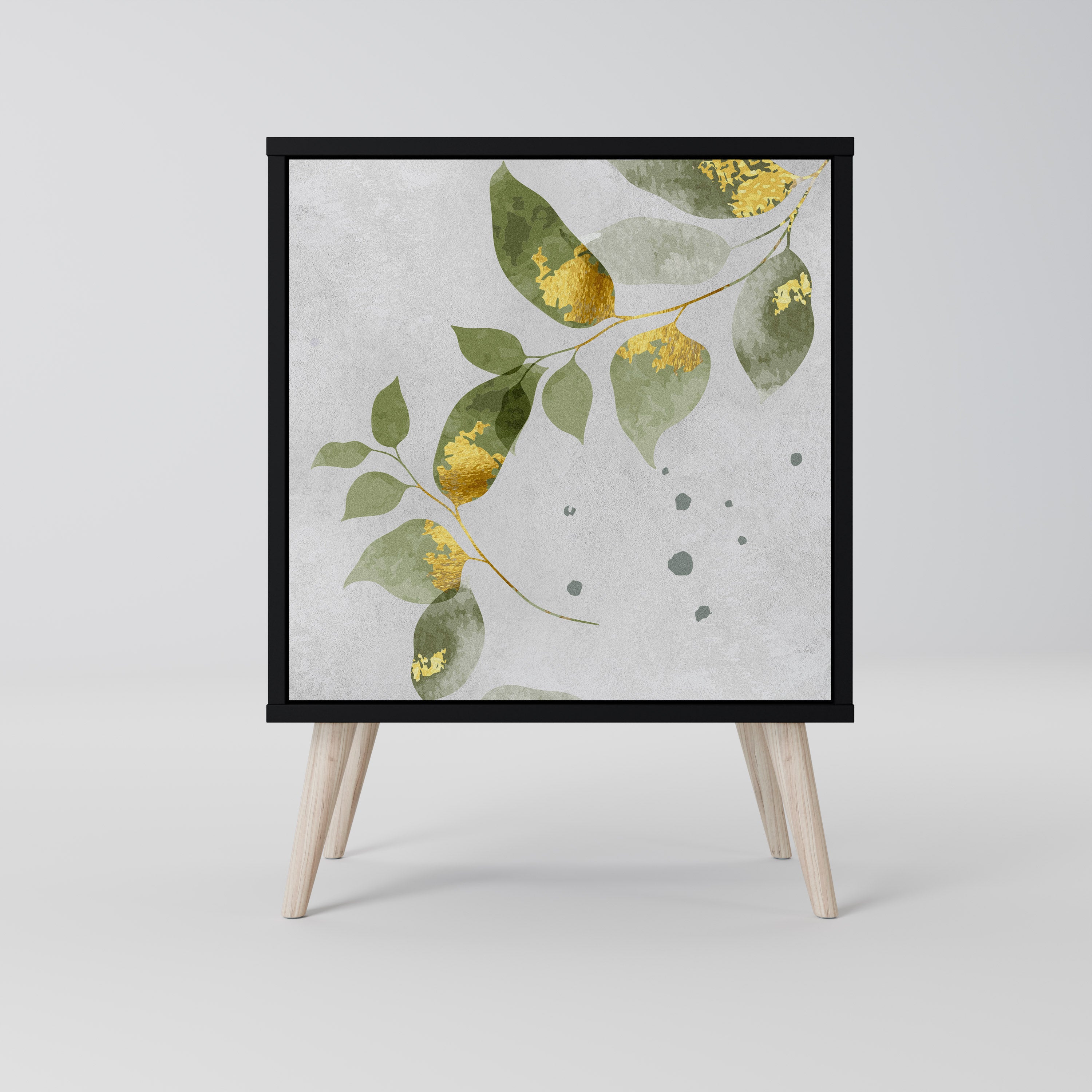 ELEGANT BOTANICS Sideboard mit 1 Tür in Schwarz