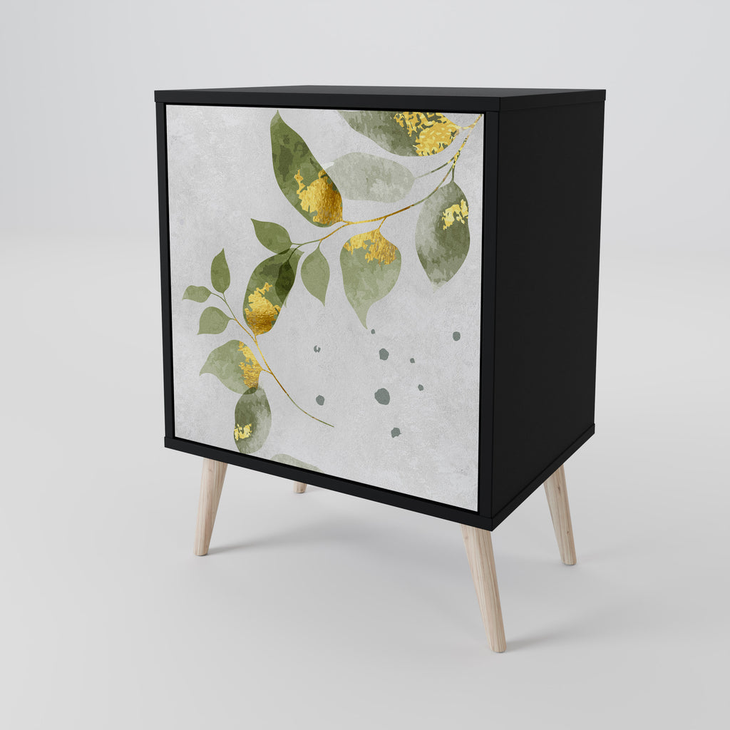 ELEGANT BOTANICS Sideboard mit 1 Tür in Schwarz