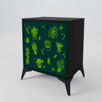 DESERT GREEN Sideboard mit 1 Tür in Schwarz