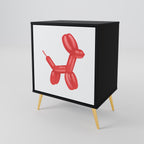 CHILDHOOD MEMORY Sideboard mit 1 Tür in Schwarz