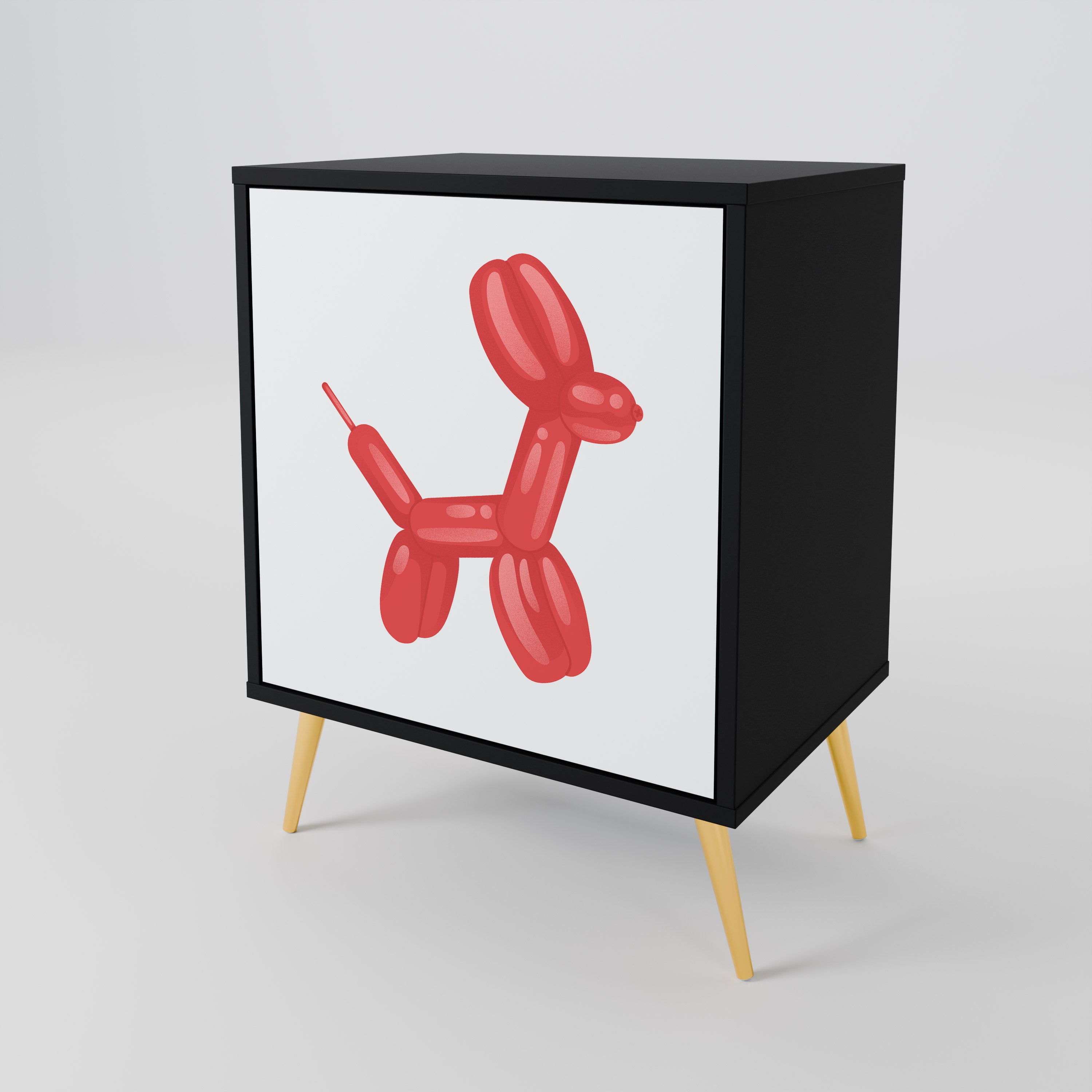 CHILDHOOD MEMORY Sideboard mit 1 Tür in Schwarz