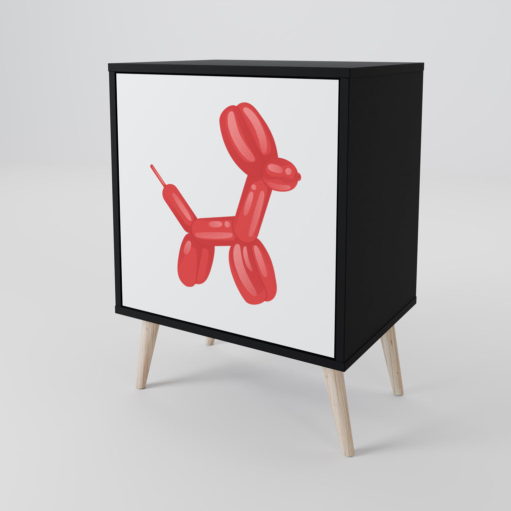 CHILDHOOD MEMORY Sideboard mit 1 Tür in Schwarz