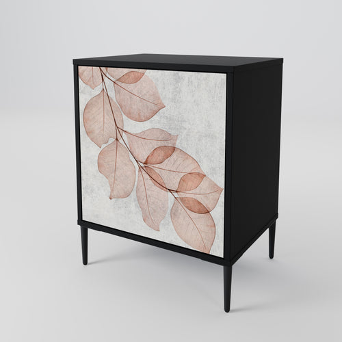 AUTUMN FRAGILITY Sideboard mit 1 Tür in Schwarz