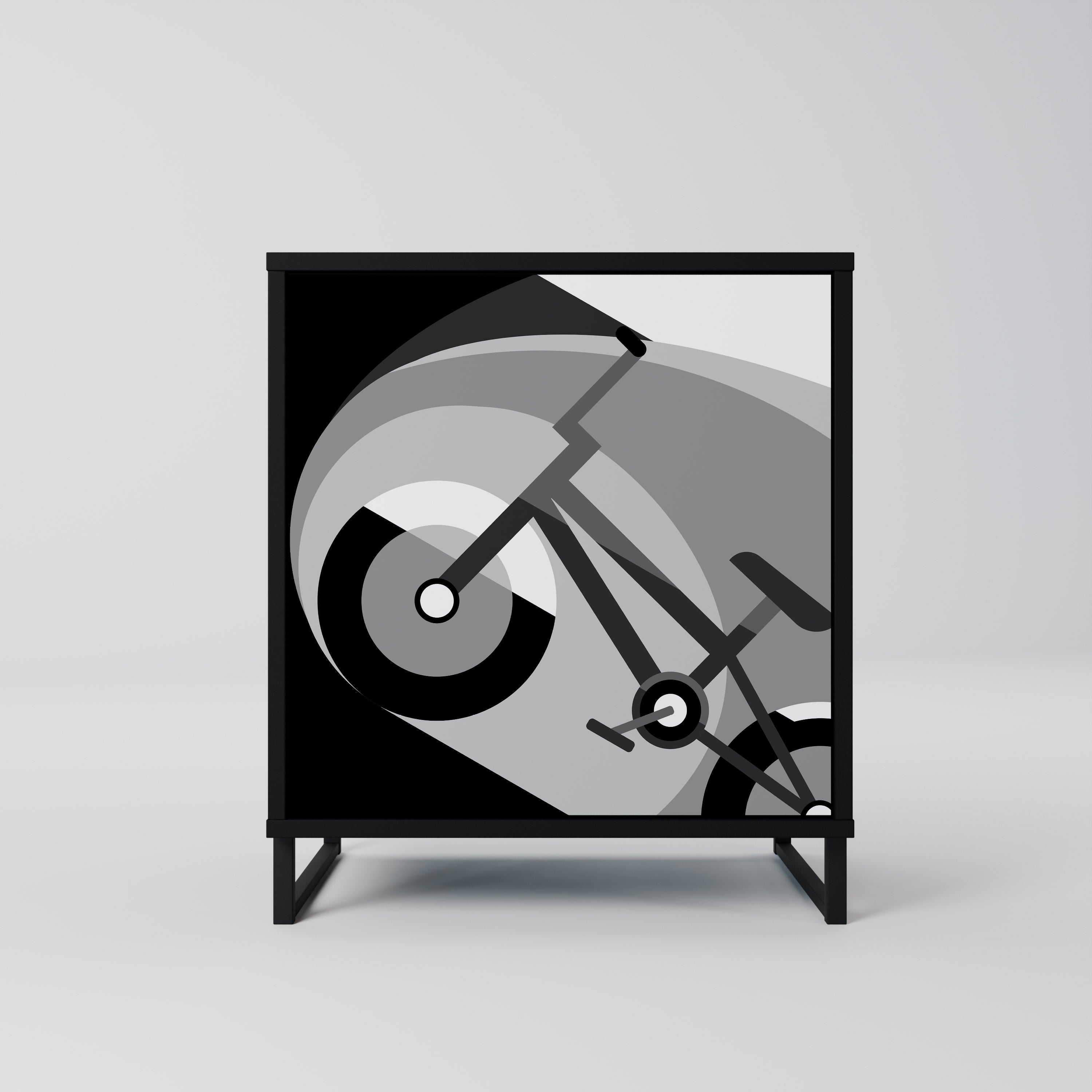 BIKE ENERGY Sideboard mit 1 Tür in Schwarz