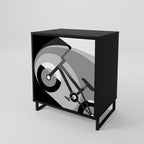 BIKE ENERGY 1-Door Sideboard in Black Finish