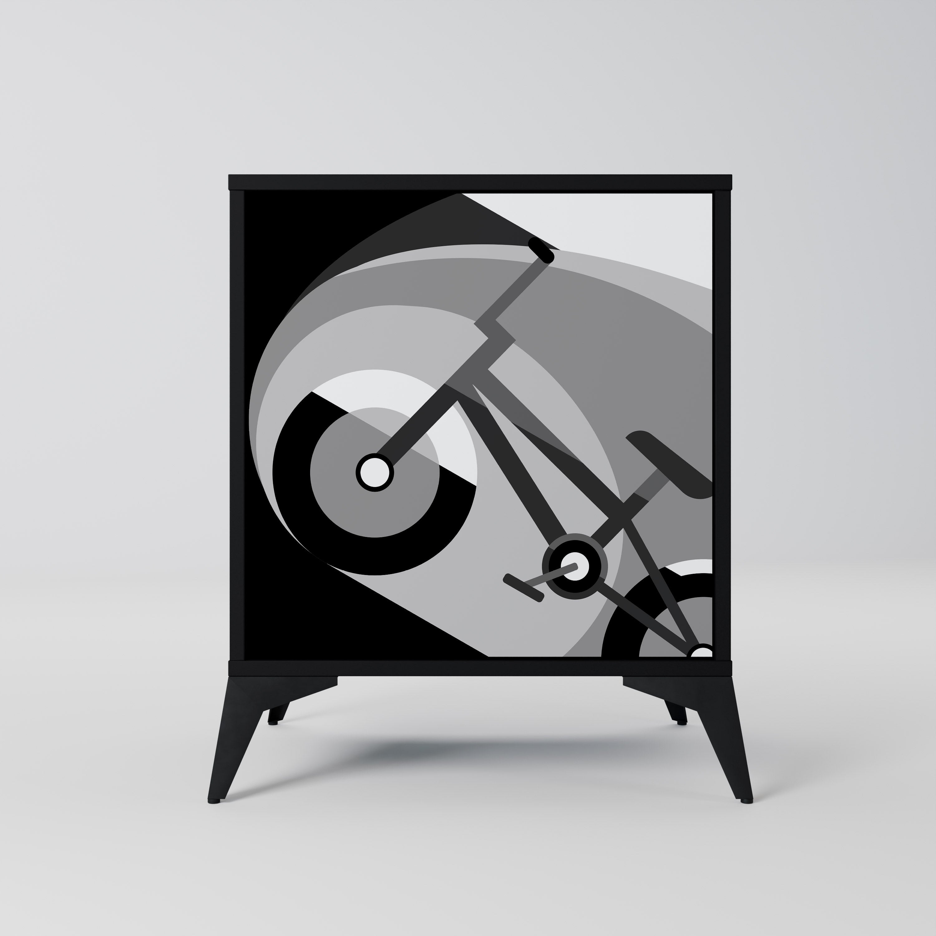 BIKE ENERGY Sideboard mit 1 Tür in Schwarz