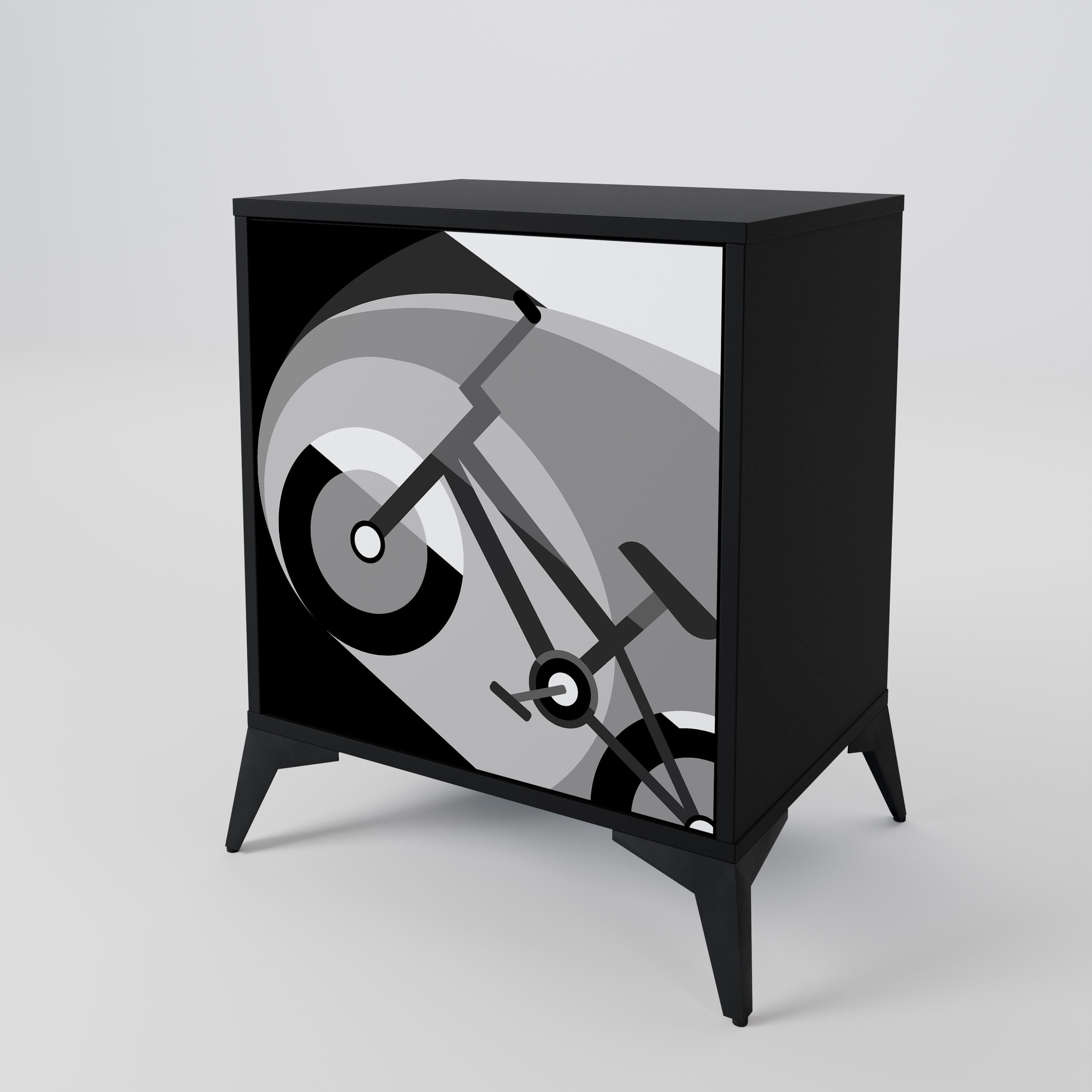 BIKE ENERGY Sideboard mit 1 Tür in Schwarz
