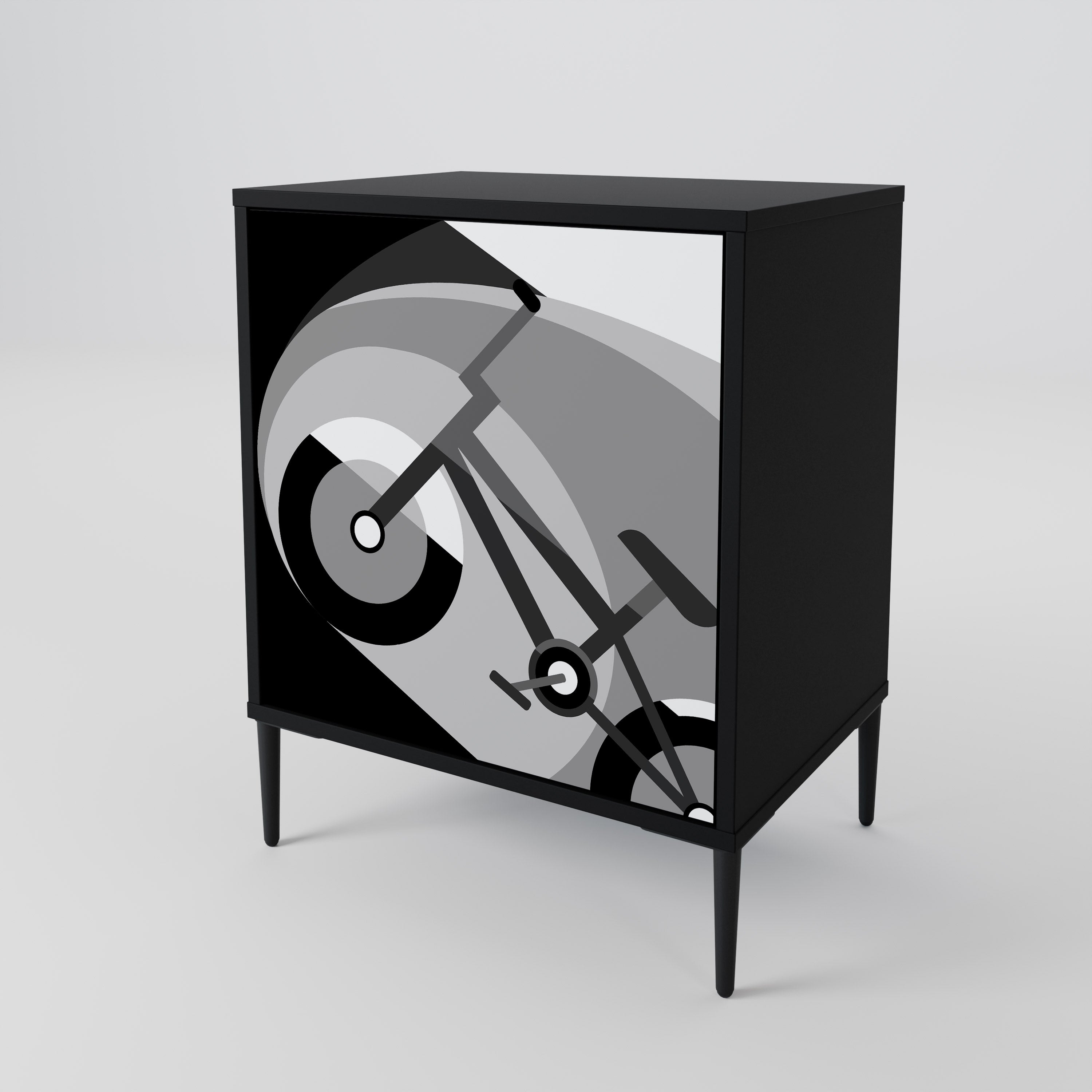 BIKE ENERGY Sideboard mit 1 Tür in Schwarz