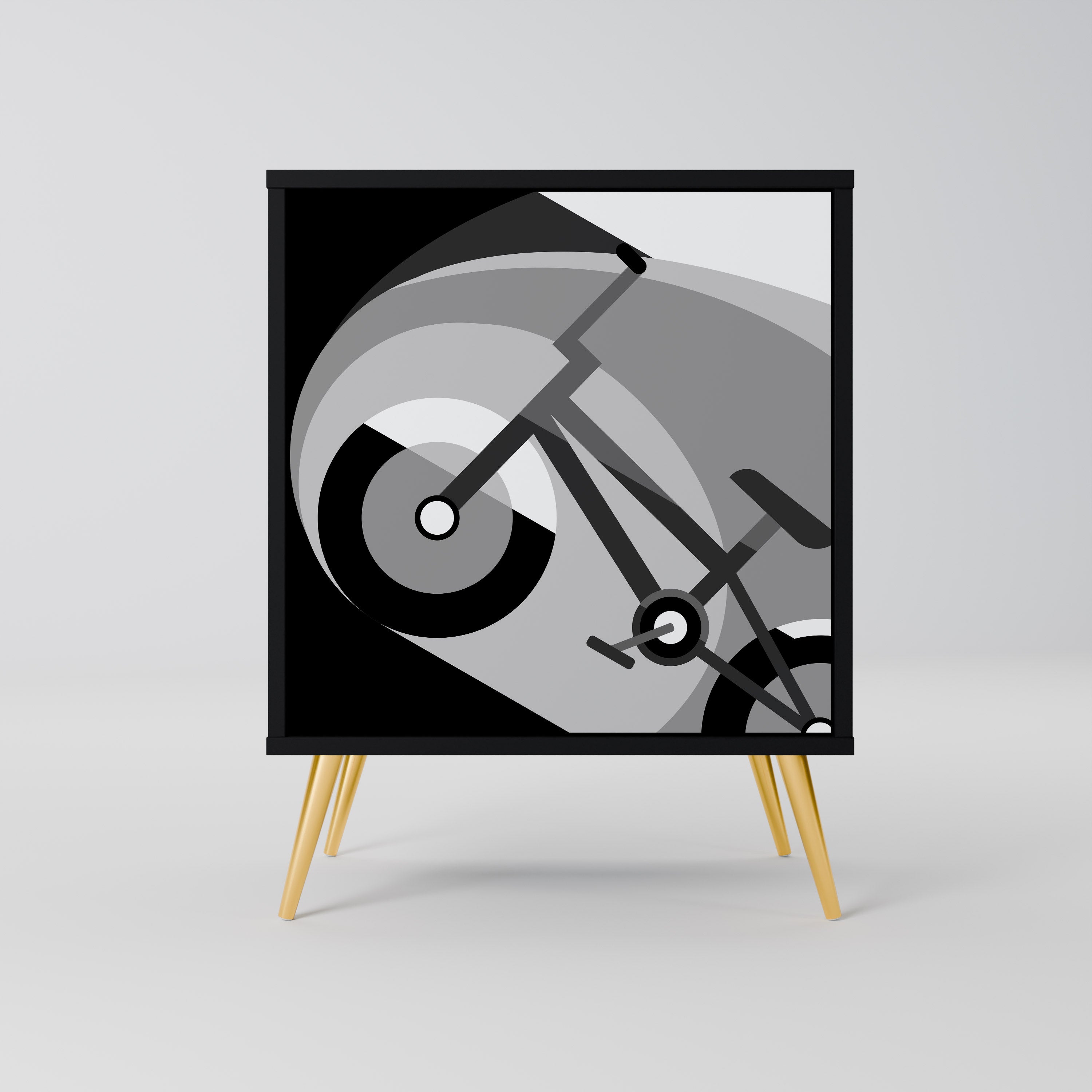 BIKE ENERGY Sideboard mit 1 Tür in Schwarz