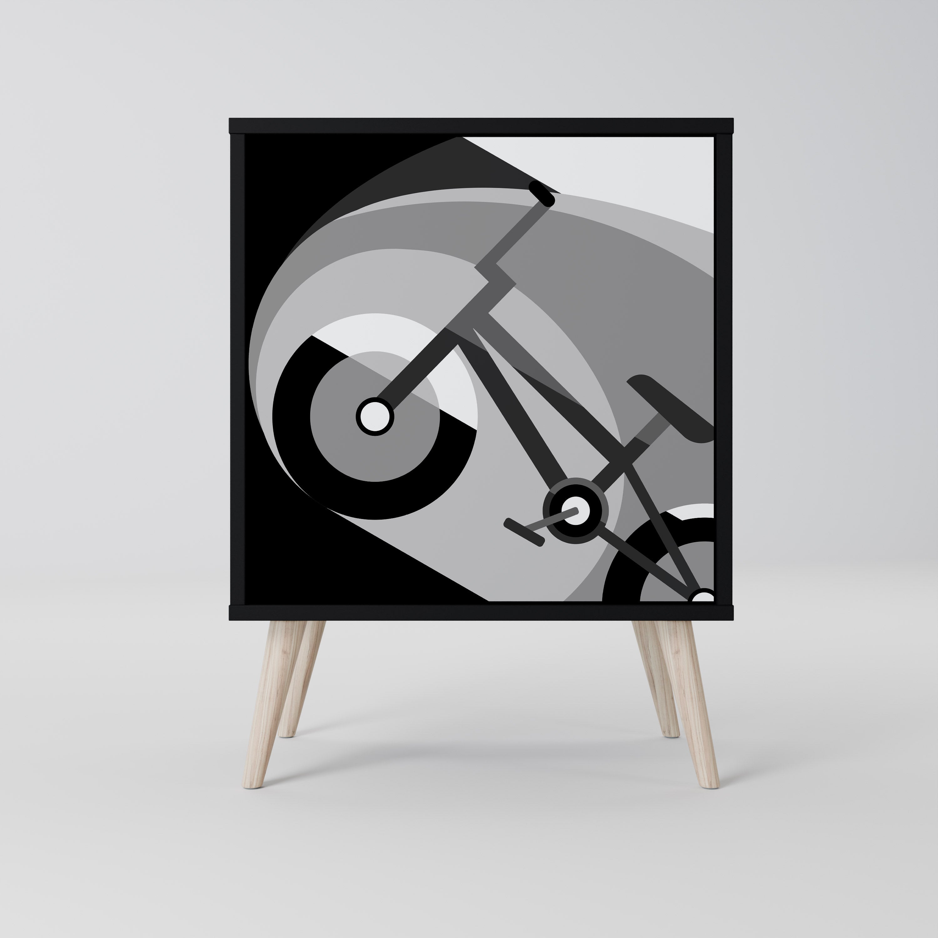 BIKE ENERGY Sideboard mit 1 Tür in Schwarz