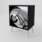 BIKE ENERGY 1-Door Sideboard in Black Finish