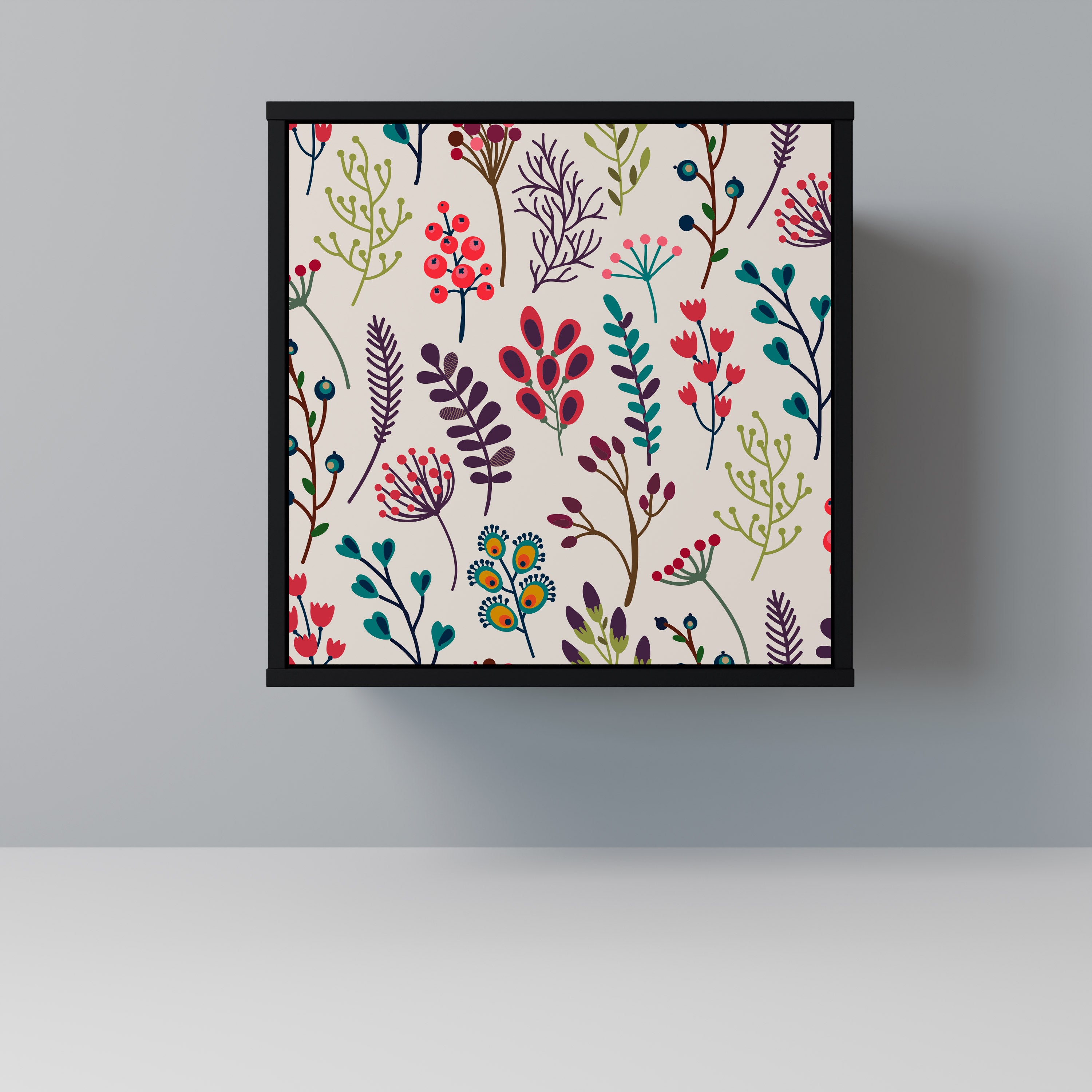 AUTUMN SUNDRIES Sideboard mit 1 Tür in Schwarz