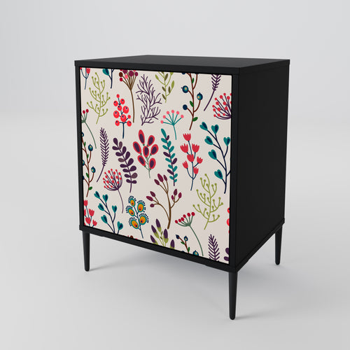 AUTUMN SUNDRIES Sideboard mit 1 Tür in Schwarz