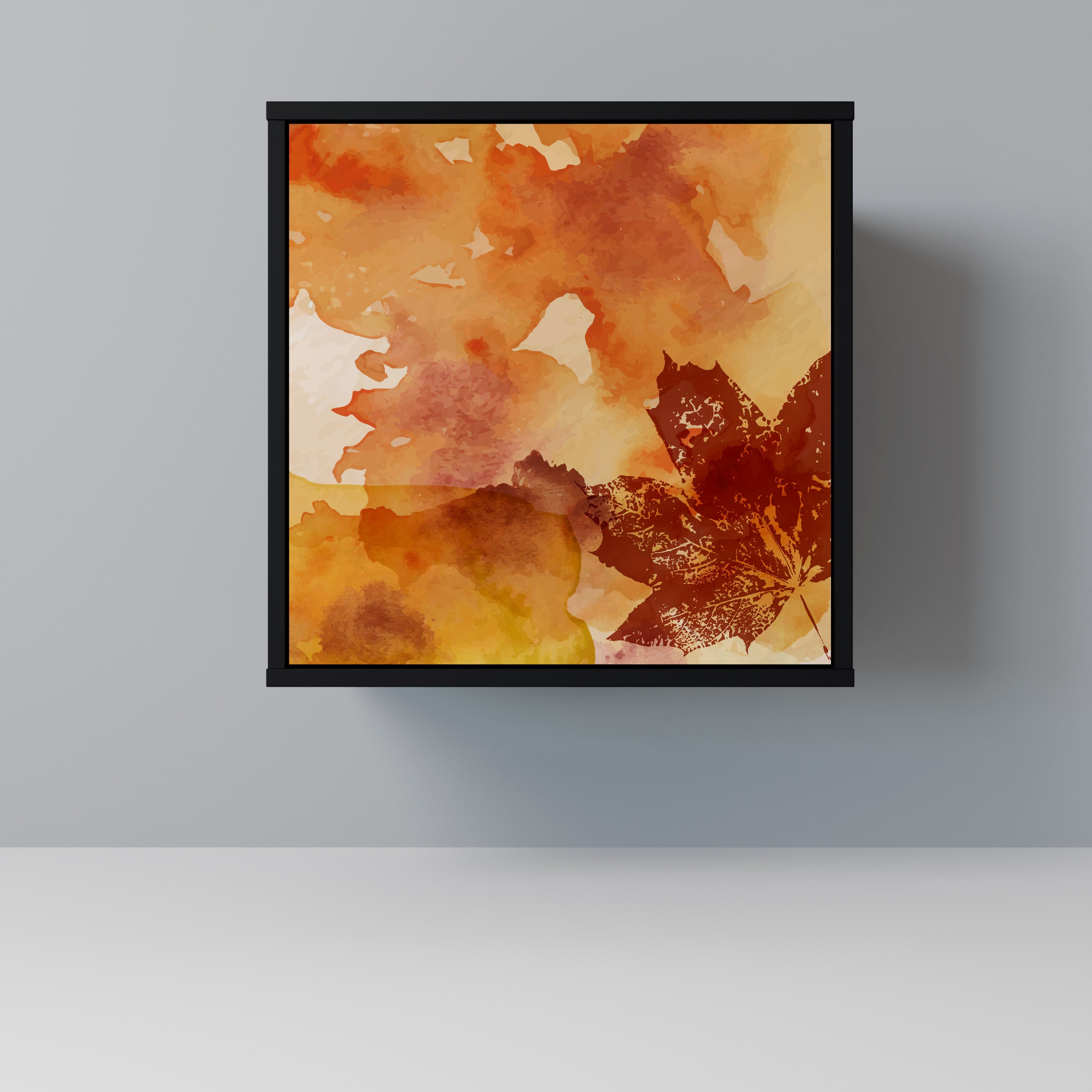 TRACES OF AUTUMN Sideboard mit 1 Tür in Schwarz