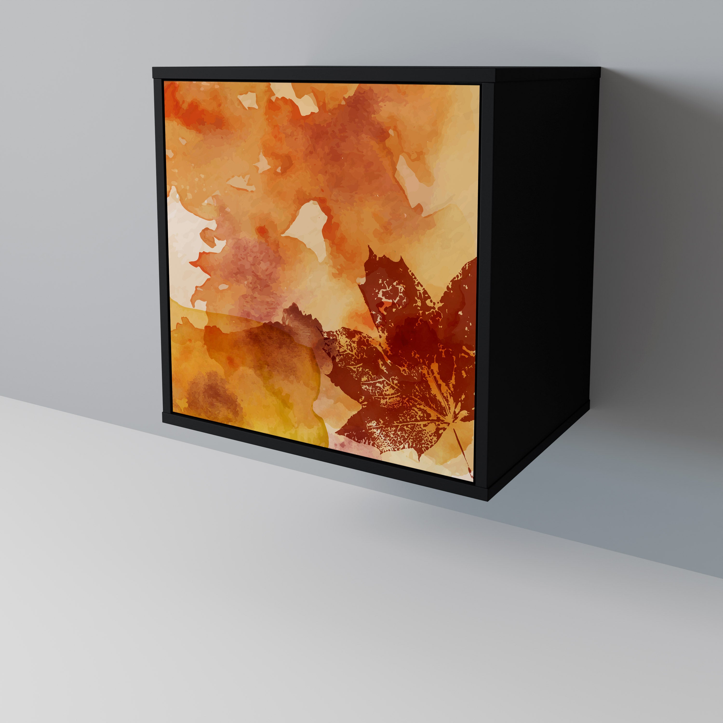 TRACES OF AUTUMN Sideboard mit 1 Tür in Schwarz