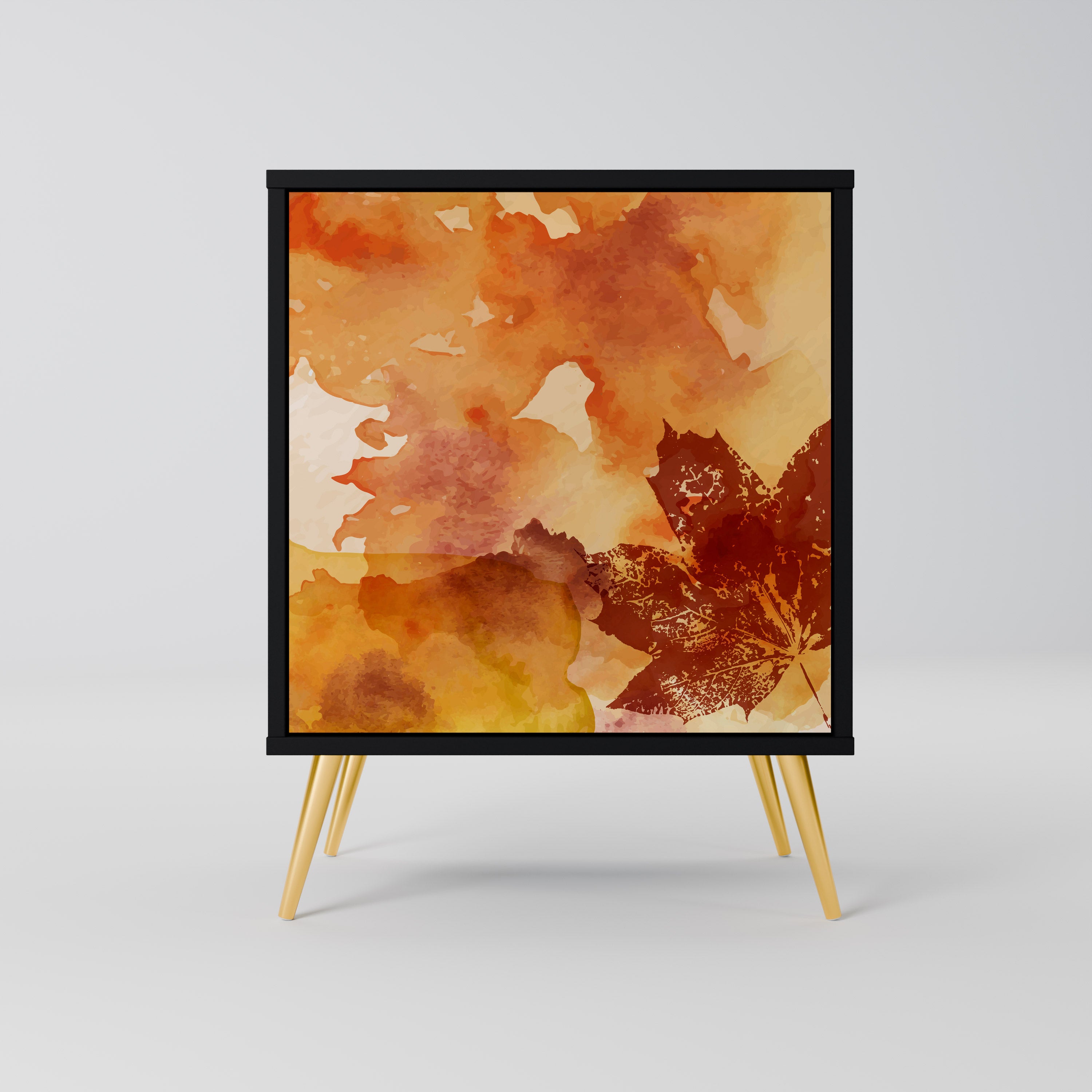 TRACES OF AUTUMN Sideboard mit 1 Tür in Schwarz