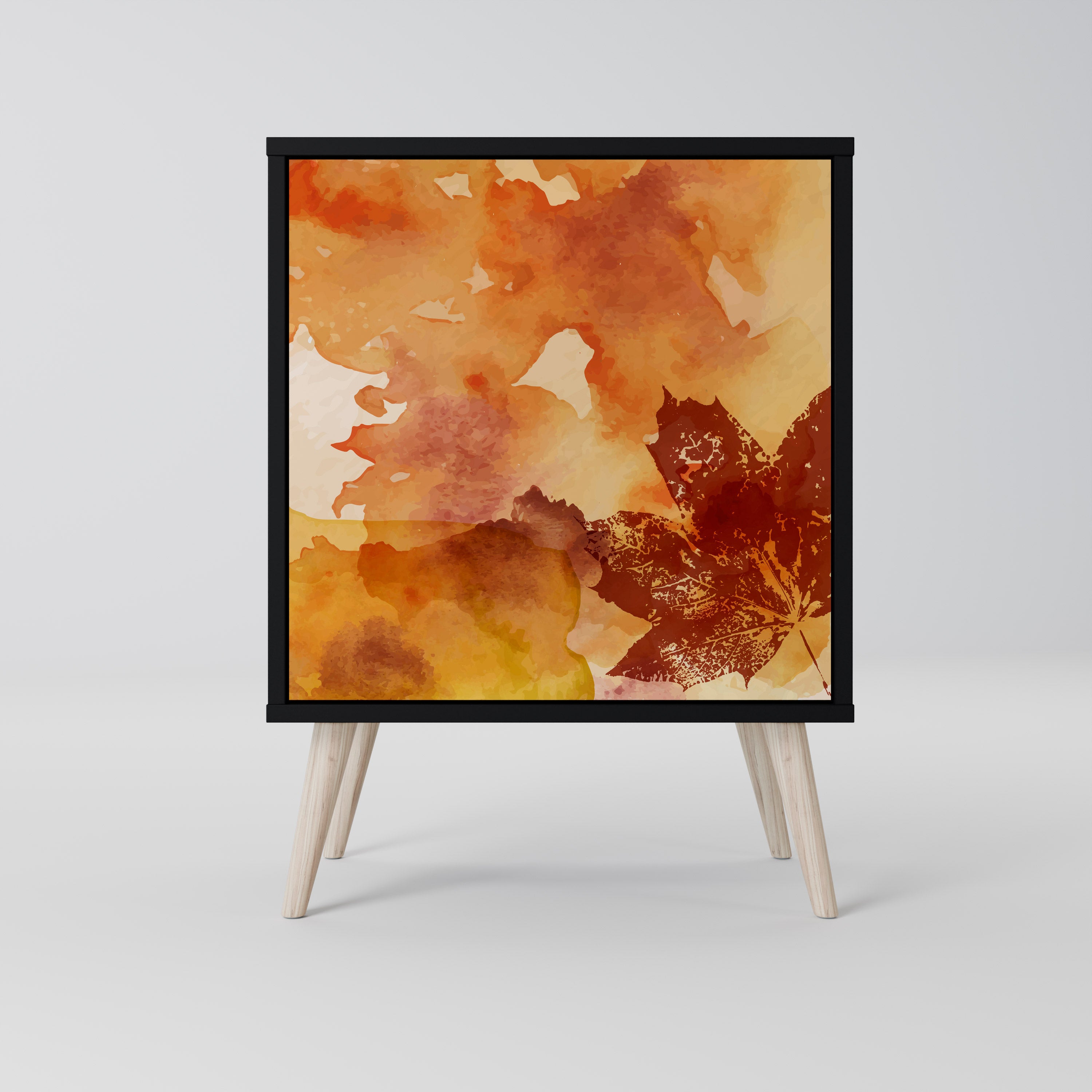 TRACES OF AUTUMN Sideboard mit 1 Tür in Schwarz