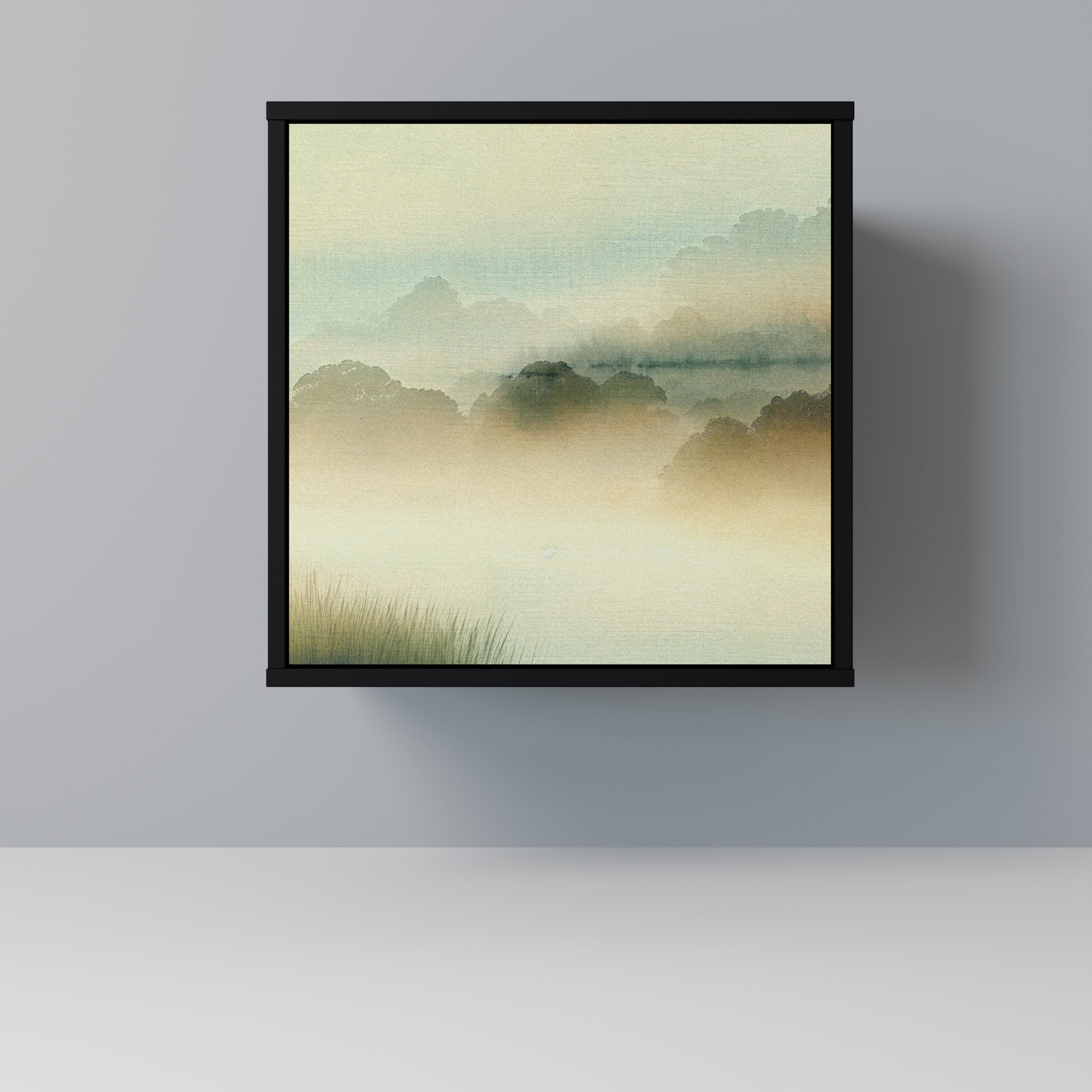 MORNING BY THE LAKE Sideboard mit 1 Tür in Schwarz