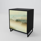 MORNING BY THE LAKE 1-Door Sideboard in Black Finish