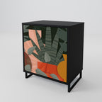 TROPICAL COMPOSITION 1-Door Sideboard in Black Finish